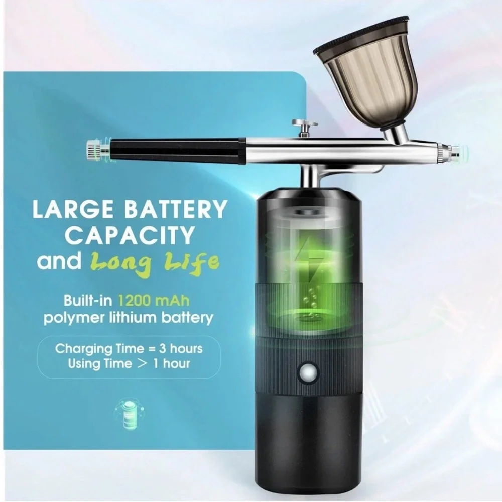 Adjustable Airbrush with Black Handle